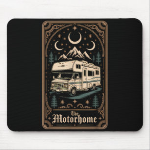 Rv camping camper the motorhome moon mountain mouse mat
