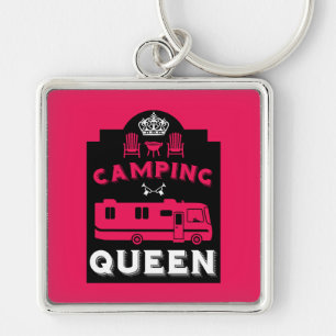 RV Camping Queen USA Key Ring