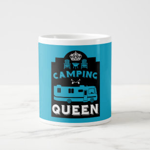 RV Camping Queen USA Large Coffee Mug