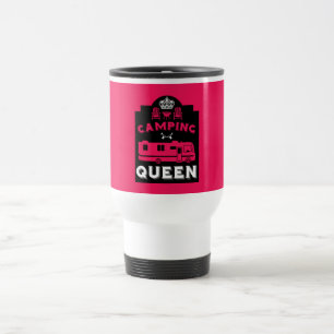 RV Camping Queen USA Travel Mug