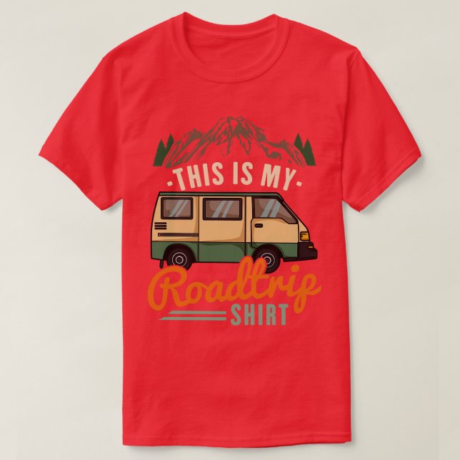 RV Camping RV Camper Road Trip T-Shirt (Design Front)