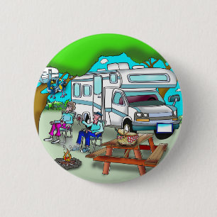 RV Cartoon 9475 6 Cm Round Badge
