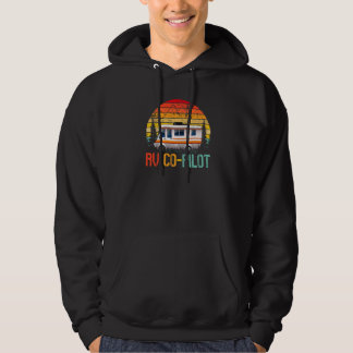 Rv Co Pilot Camping  Vintage Motorhome Travel Vaca Hoodie