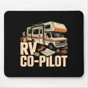 Rv co pilot rv camping camper sunset scenic mouse mat
