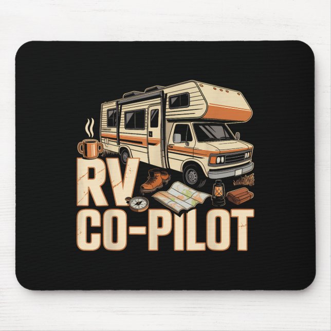 Rv co pilot rv camping camper sunset scenic  mouse mat (Front)