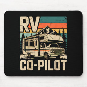 Rv co pilot rv camping camper sunset scenic mouse mat