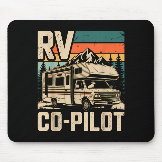 Rv co pilot rv camping camper sunset scenic  mouse mat (Front)