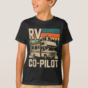 Rv co pilot rv camping camper sunset scenic  T-Shirt