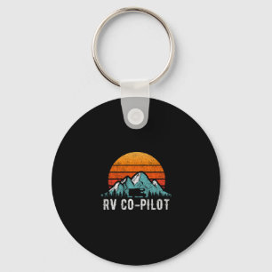 Rv Co-pilot Shirt Motorhome Travel Vacation Gift Key Ring