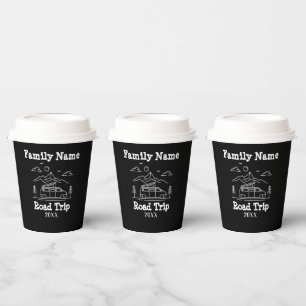 RV Custom Family Road Trip Paper Cups