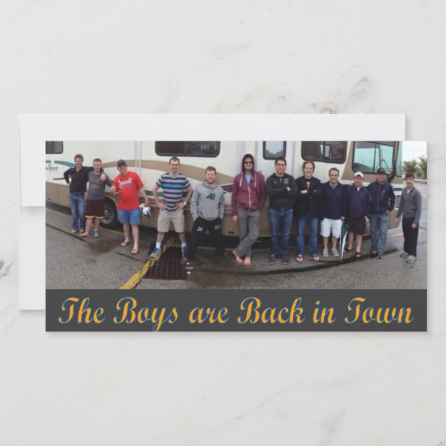 RV Derby Trip Photo Card (Front)