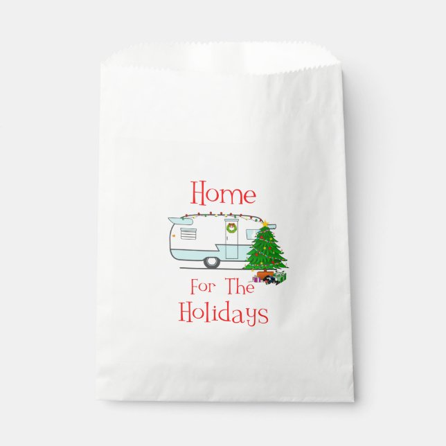 RV Home For The Holidays Favour Bags (Front)
