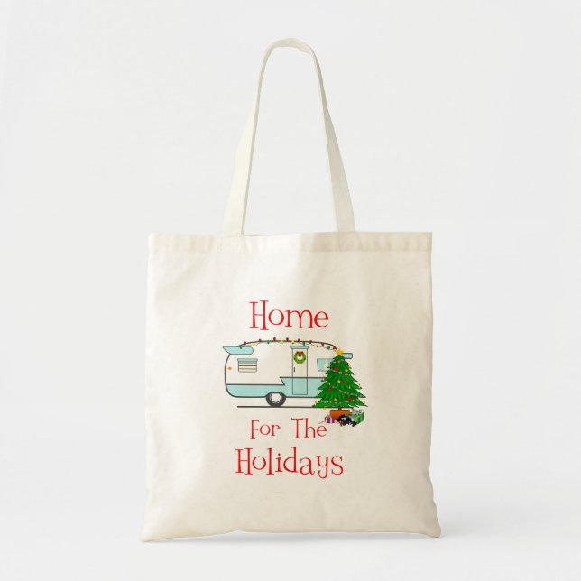 RV Home For The Holidays Tote Bag (Front)
