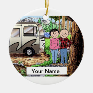 RV Lovers Ceramic Tree Decoration