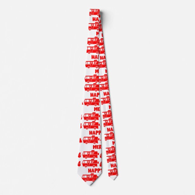 RV Motorhome Christmas Decor Tie (Front)