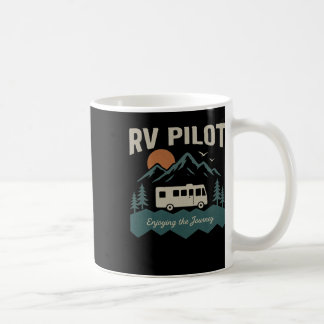 Rv Pilot Camping Retro Motorhome Travel Vacation C Coffee Mug