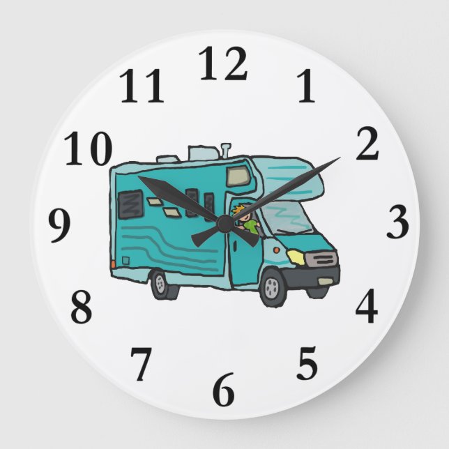 RV Recreational Vehicle Large Clock (Front)