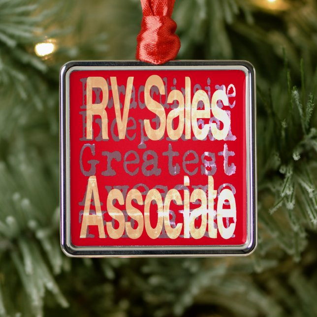 RV Sales Associate Extraordinaire Metal Tree Decoration (Tree)