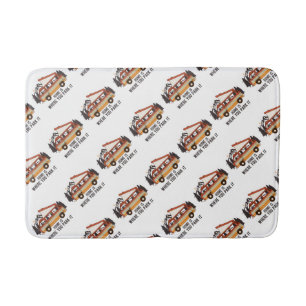 RV Tent Trailer "Home is Where You Park It" Bath Mat