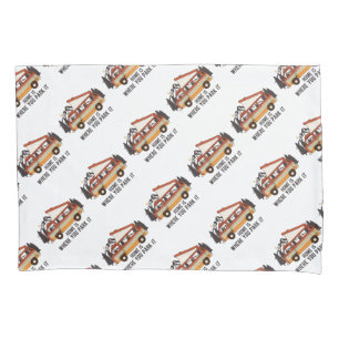 RV Tent Trailer "Home is Where You Park It" Pillowcase
