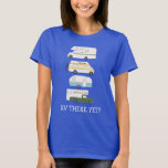 RV THERE YET? Campervan vanlife RV Trailer CUSTOM T-Shirt<br><div class="desc">Hit the road with this sweet tee with a vintage retro campervan trailer and truck camper. Customise it by adding your own text. Check my shop for more!</div>