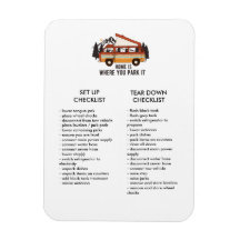 RV Trailer Editable Set Up and Tear Down Checklist