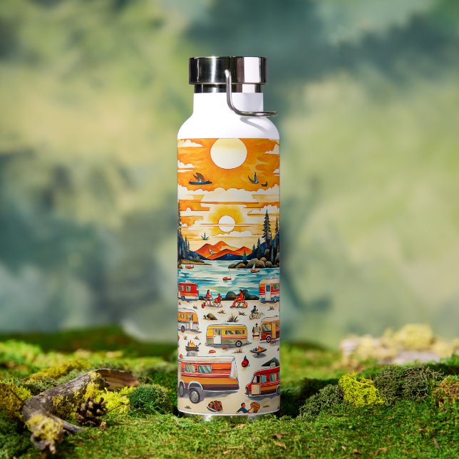 RV Travels Water Bottle (Outdoor)