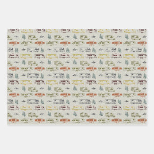 RV Wrapping Paper, Camping Wrapping Paper