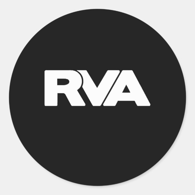 Rva Classic Round Sticker (Front)