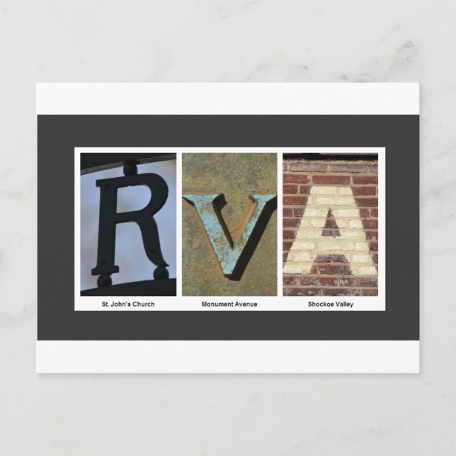 RVA photo collage Postcard (Front)