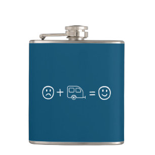 RVing Makes You Happy Hip Flask