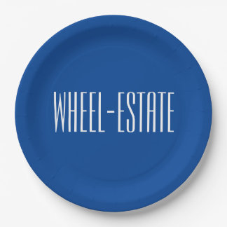 Rving RV Camper Camp Motor Home Fun = Wheel Estate Paper Plate