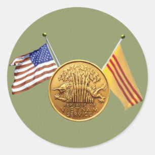 RVN service with flags green sticker