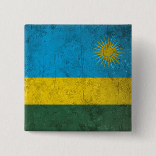 Rwanda 15 Cm Square Badge