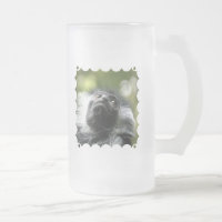Rwanda Colobus Monkey Frosted Beer Mug