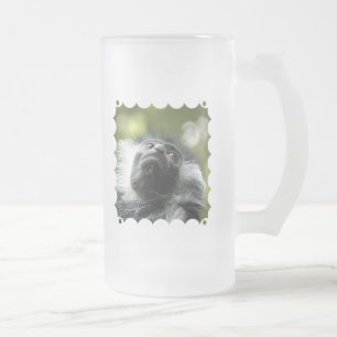 Rwanda Colobus Monkey Frosted Beer Mug