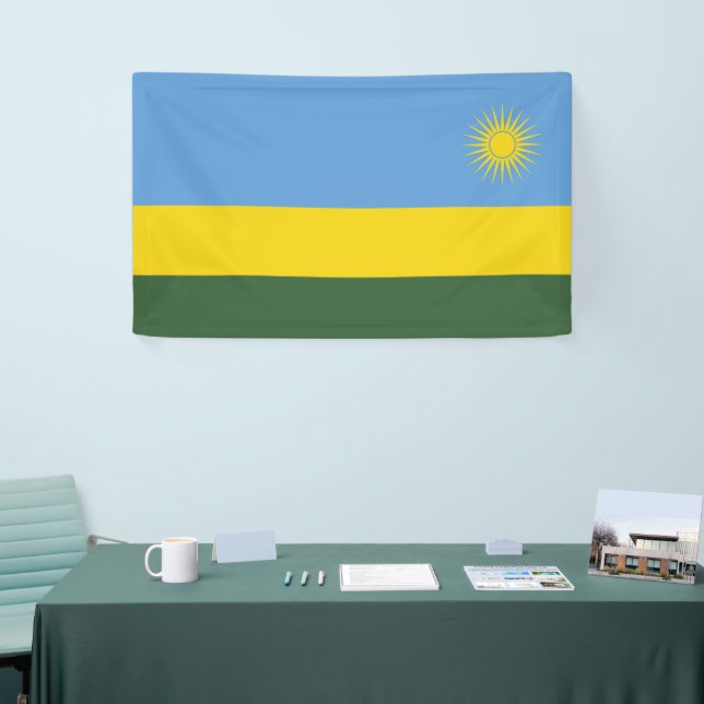 Rwanda flag banner (Tradeshow)