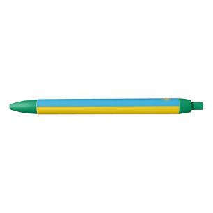 Rwanda Flag Black Ink Pen
