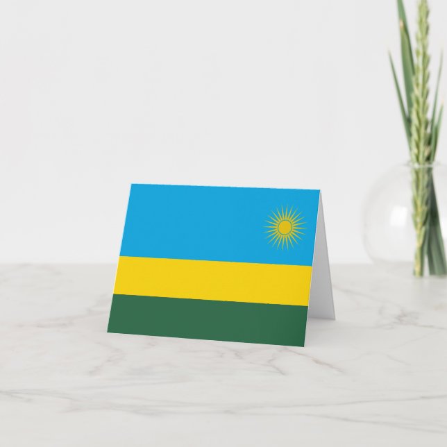 Rwanda Flag Card (Front)