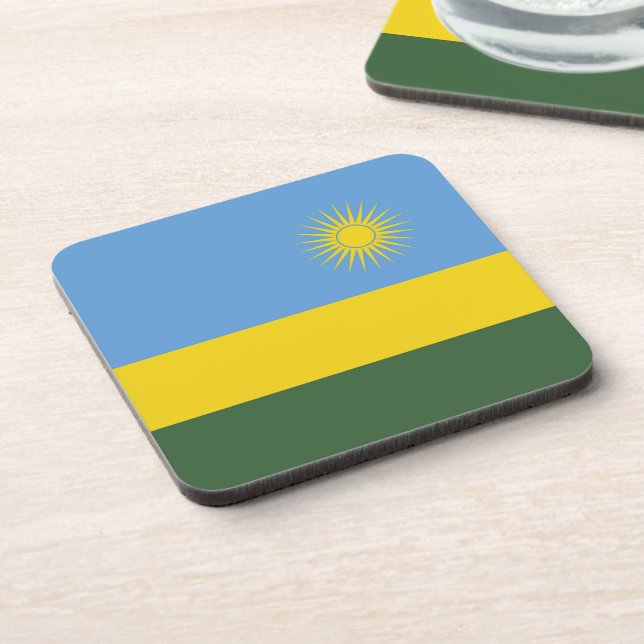Rwanda flag coaster (Left Side)