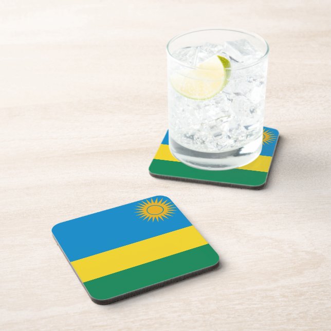 Rwanda Flag Coaster (Right Side)