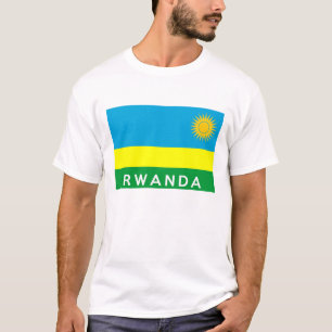 rwanda flag country text name T-Shirt