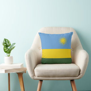 Rwanda flag cushion