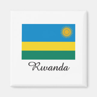 Rwanda Flag Design Magnet