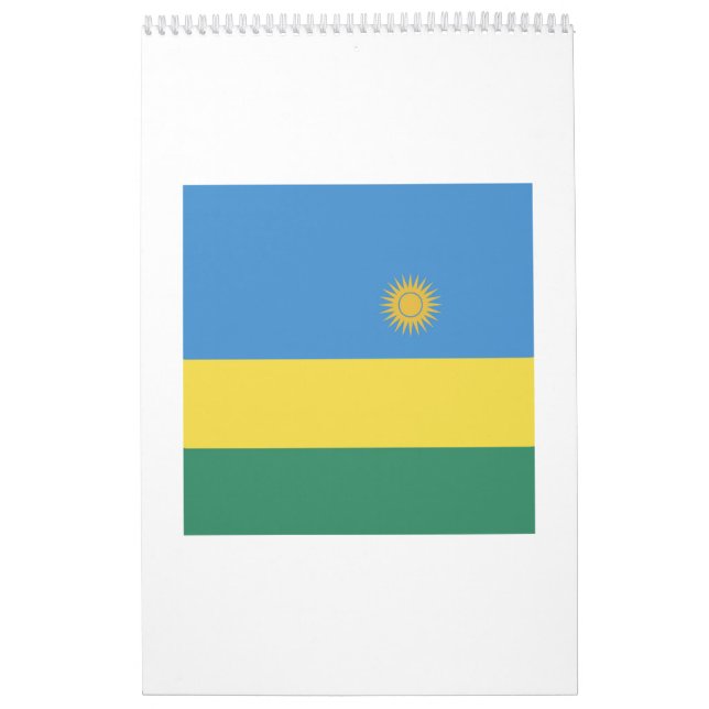 Rwanda Flag Emblem Calendar (Cover)