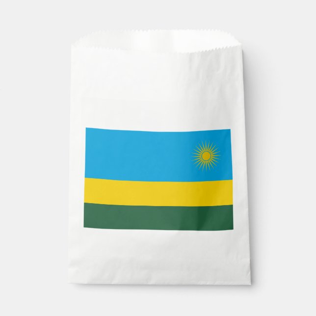 Rwanda Flag Favour Bags (Front)