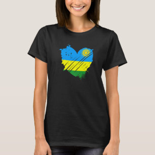 Rwanda Flag I love Rwanda It is in my DNA for Rwa T-Shirt