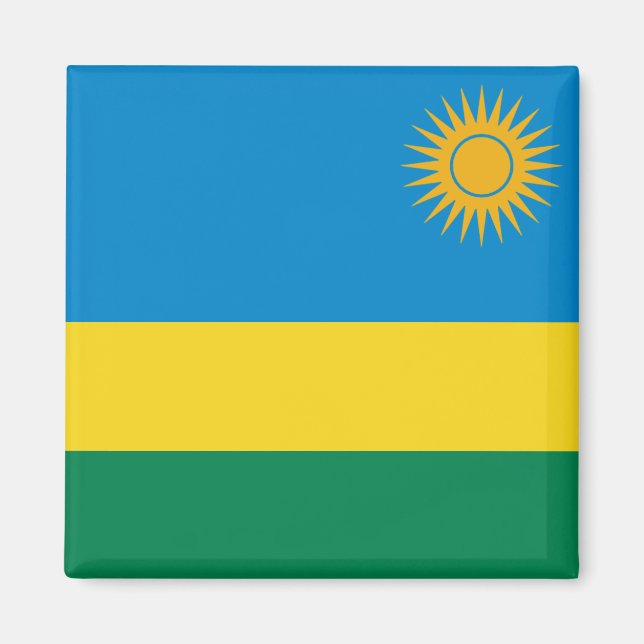 Rwanda Flag Magnet (Front)