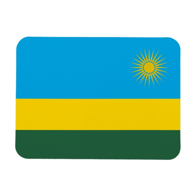 Rwanda Flag Magnet (Horizontal)