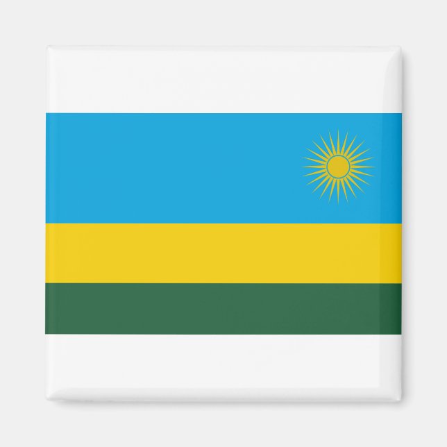 Rwanda Flag Magnet (Front)